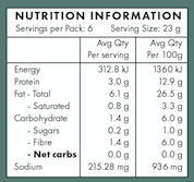 Keto crackers - Hemp Seed & Chilli 140gm single - PaleoPure