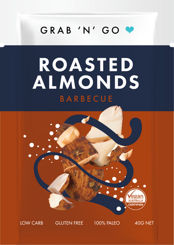 Grab & Go - Roasted Almonds - Barbecue - Box of 6 x 40gm