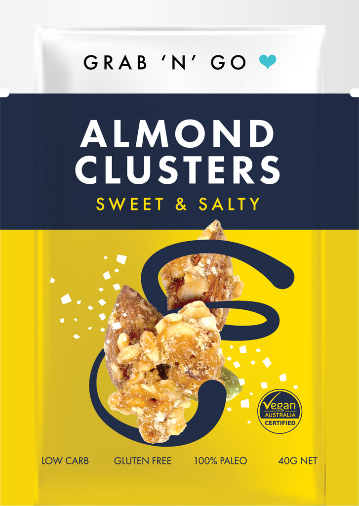 Grab & Go - Almonds Sweet & Salty - Box of 6 x 40gm – Paleo Pure