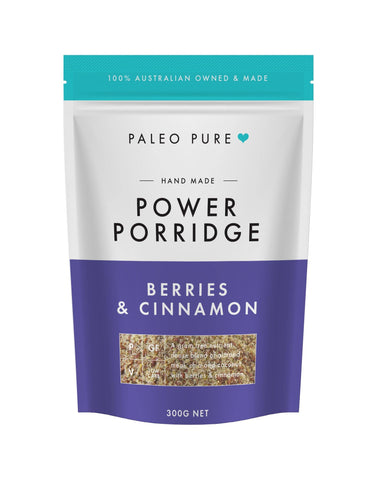 Power porridge with berries & cinnamon 300gm - PaleoPure